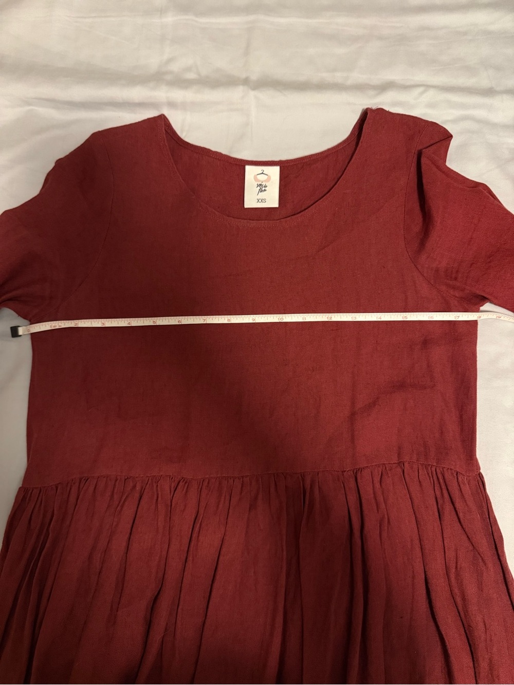Son de Flor Smock Dress long sleeve Linen - Picture 6 of 9